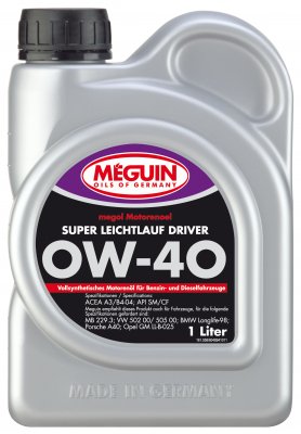 megol Motorenoel Super Leichtlauf Driver 0W-40, 1 Liter