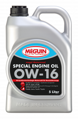 megol Special Engine Oil 0W-16, 5 Liter