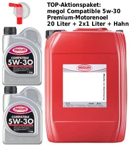 Aktionspaket: megol Motorenoel COMPATIBLE 5W-30 Plus