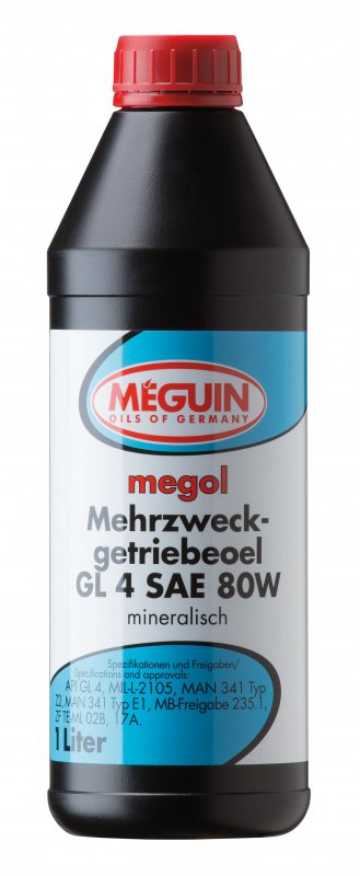 megol Mehrzweck-Getriebeoel GL4 SAE 80W, 6x1 Liter