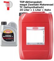 Aktionspaket: megol Zweitakt Motorenoel TC (teilsynthetisch)